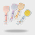 Mermaid Paddle Hair Brush Set With Charm Handles – Korean beauty tool (view 1)