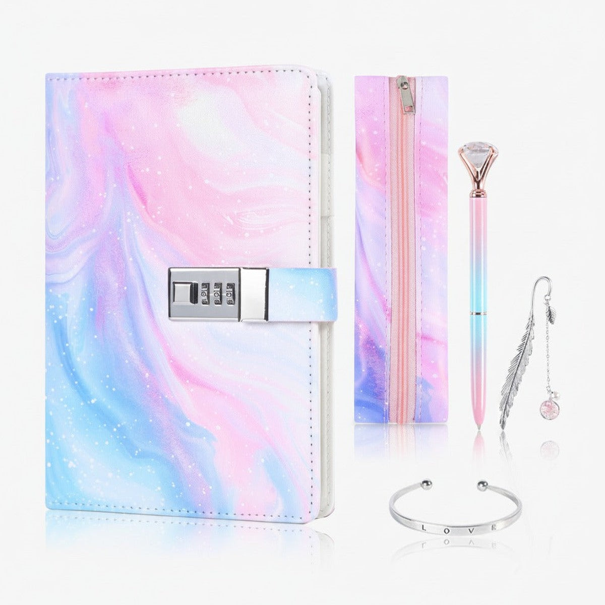 Pastel Galaxy Diary Set - Pastel Rainbow