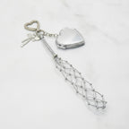 Star Charm Mirror Bag Accessory - Silver