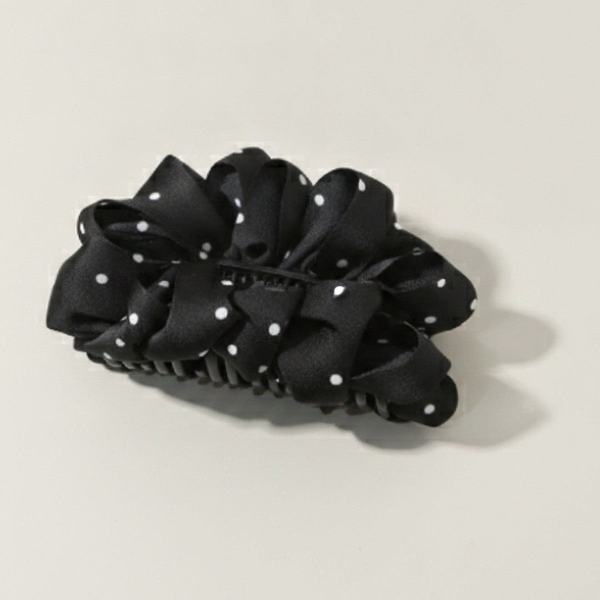 Pearl Hair Claw Clip - Black Polka Dot #2 – hair accessories (view 1)