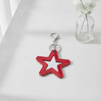 Star Keychain Charm - Red