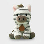 White and Black Zebra Plush Toy with Charm – novelty & toys (view 1)