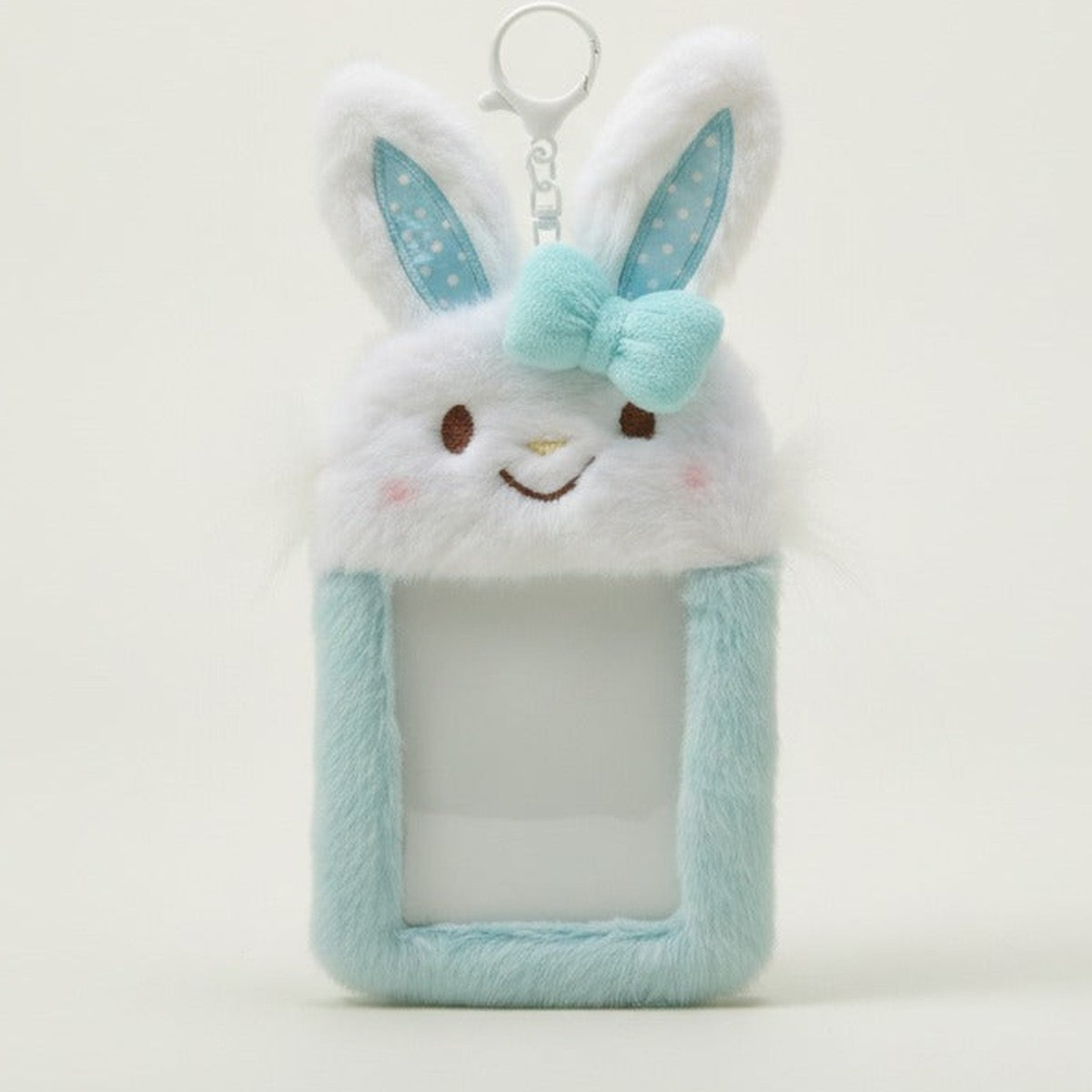 Fluffy Bunny Card Holder Keychain – novelty & toys (view 1)