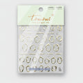 Gold Geometric Nail Art Charms Set – Korean nail care (view 1)