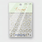 Gold Geometric Nail Art Charms Set – Korean nail care (view 1)