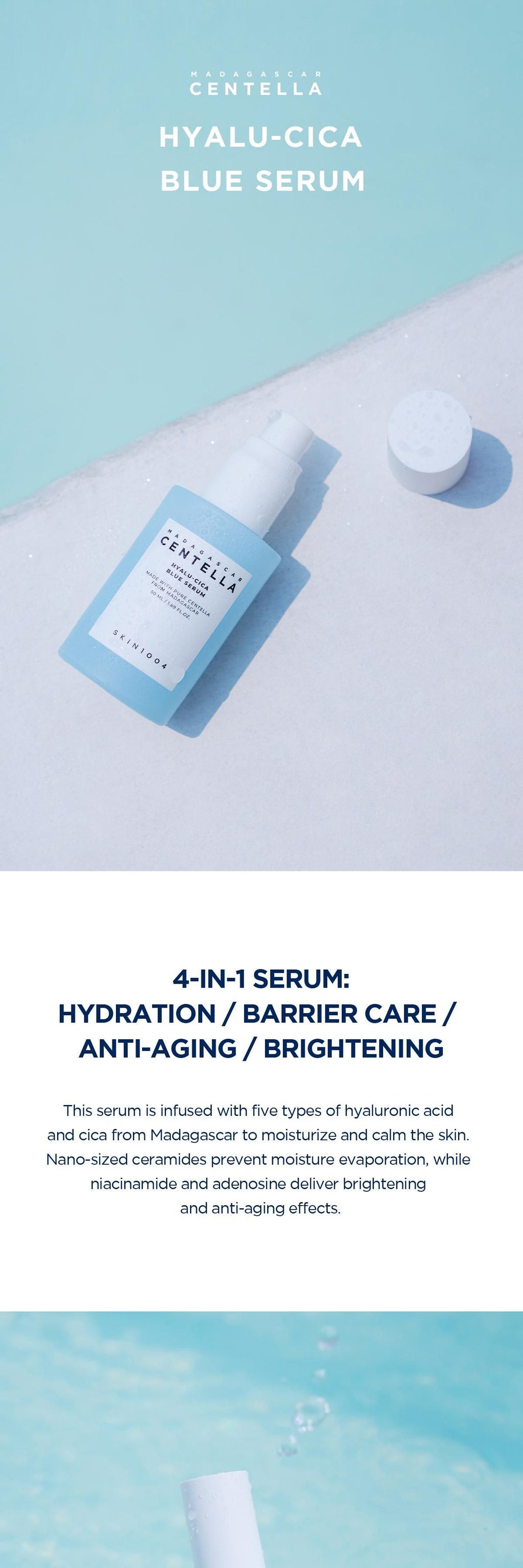 Madagascar Centella Hyalu-Cica Blue Serum 50ml