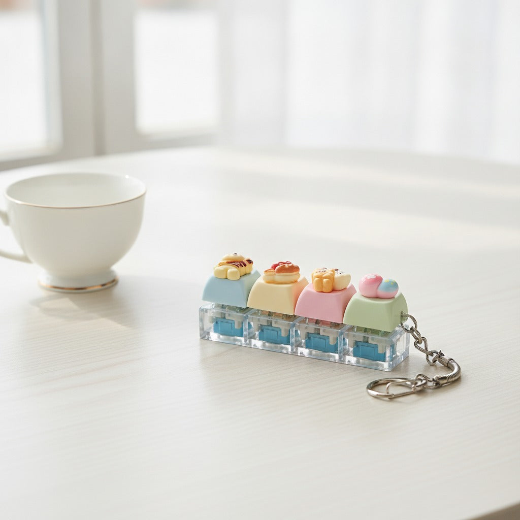 Miniature Dessert Keychain Charm - Bear Paws