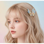 Sparkle Butterfly Hair Claw - Blue & Gold