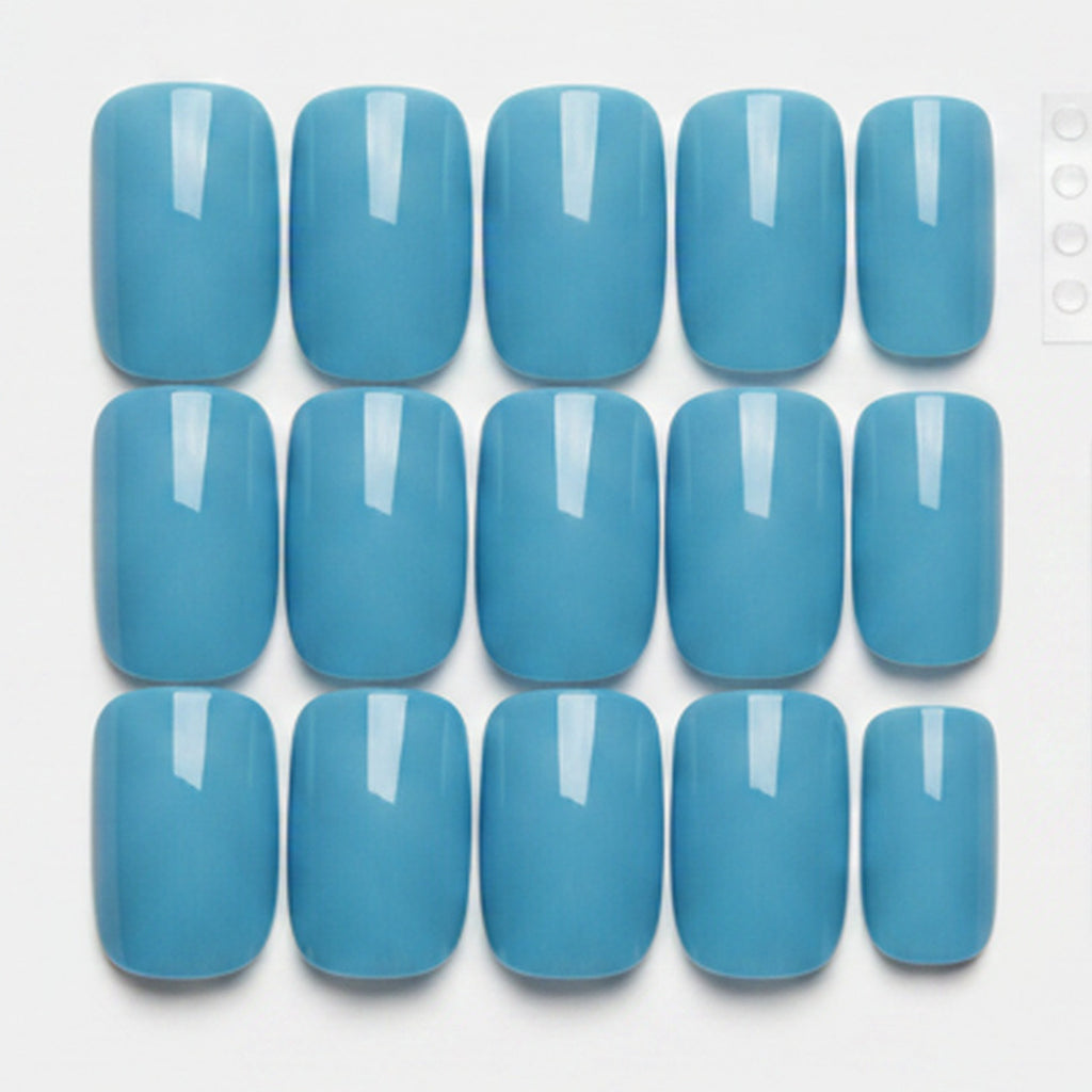 Press-On Nail Set, 12-Piece - Turquoise