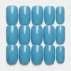 Press-On Nail Set, 12-Piece - Turquoise
