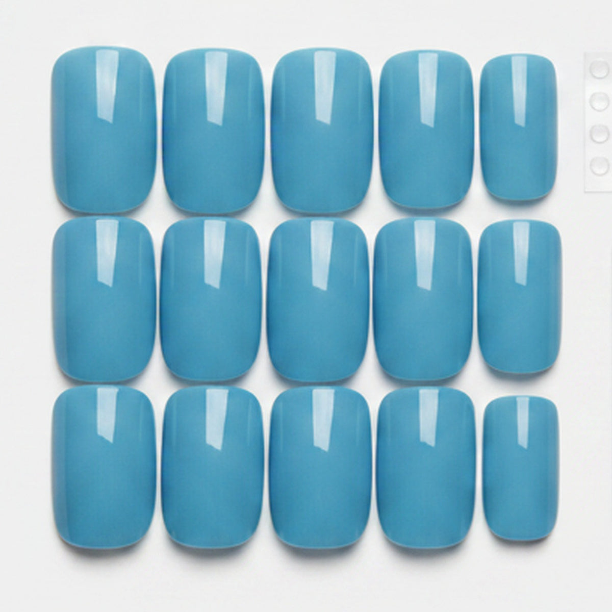 Press-On Nail Set, 12-Piece - Turquoise