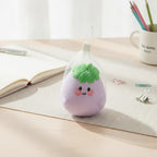 Smiling Eggplant Mesh Squishy - Lavender