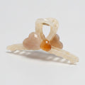 Translucent Pearl Wing Hair Claw - Cream Heart – hair accessories (view 1)
