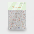 Butterfly Flower Crystal Nail Stickers – Korean nail care (view 1)