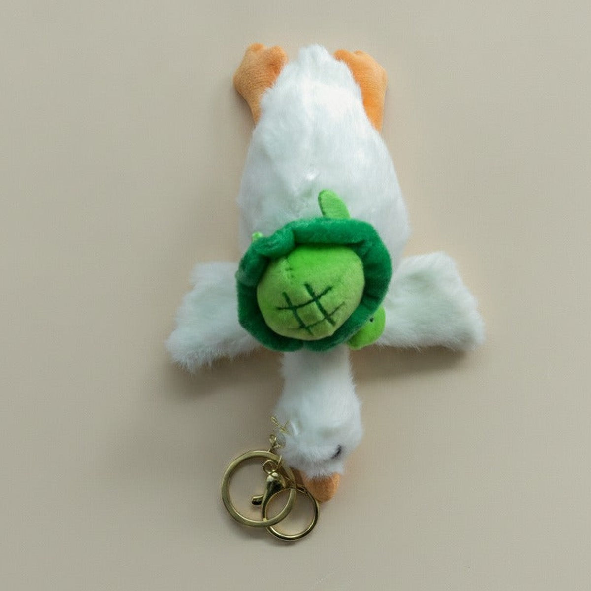 Plush Goose Turtle Keychain Charm – novelty & toys (view 1)