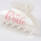 Heart Bride Hair Claw Clip - White Bride Claw – hair accessories (view 1)