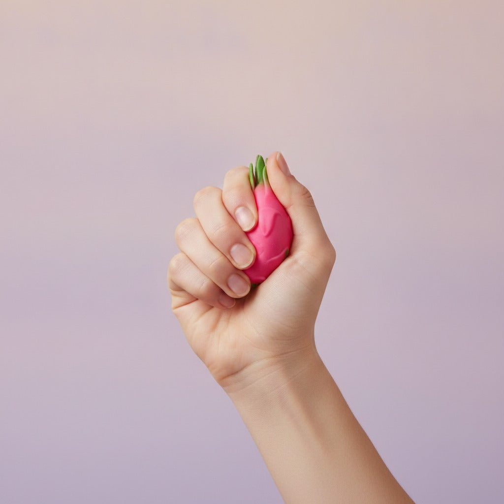 Cute Miniature Dragon Fruit Novelty Toys - squeeze in hand
