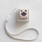 Cute Cat Keycap Keychain - Cat Face Type A