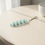 Heart Keycap Light-Up Keychain - Mint