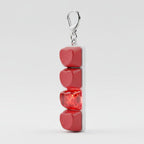 Light-Up Heart Keychain - Red