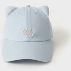 Cat Ear Baseball Cap - Blue Cat Ear Duck Bill Cap – apparel accessories (view 1)