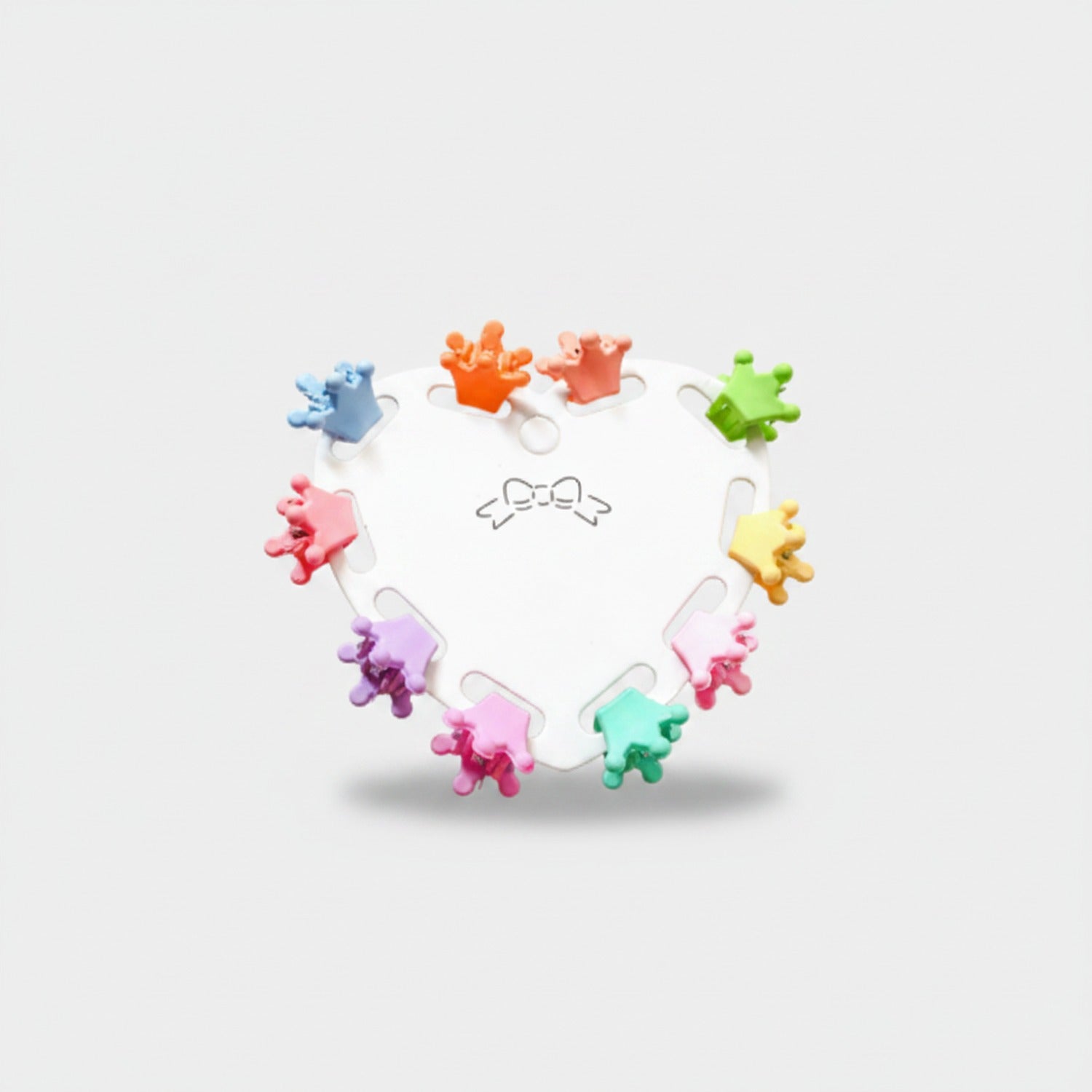 Blue Flower Hair Clips Set Crowns