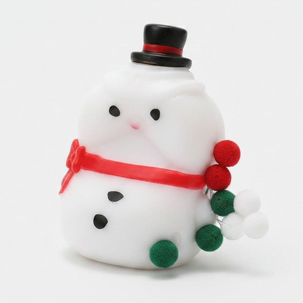 Snowman Pom-Pom Squishy - Classic Snowman