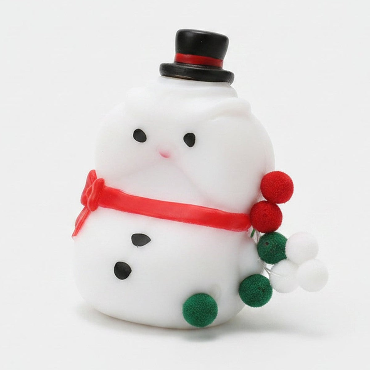 Snowman Pom-Pom Squishy - Classic Snowman