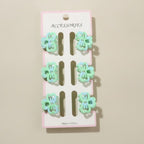 Adorable Mini Flower Hair Clips Set – hair accessories (view 1)