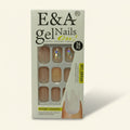 E&A Short Nude Glitter Gel Press On Nails 24 Pcs – novelty & toys (view 1)
