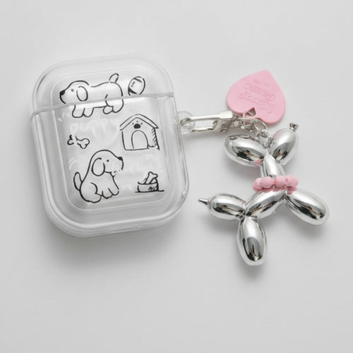 Balloon Pup Earbud Case Charm - Single Pup (for AirPods 4)