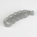Twisted Spiral Clear Acrylic Hair Claw - TCB-981 Jelly Gray – hair accessories (view 1)