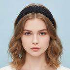 Lace Padded Headband - Black