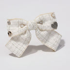 Pearl & Rhinestone Textured Horse Hair Clips – hair accessories (view 1)