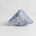 Blue Plaid Linen Hair Claw Clip – hair accessories (view 1)