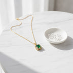 Emerald Crystal Jewelry Set