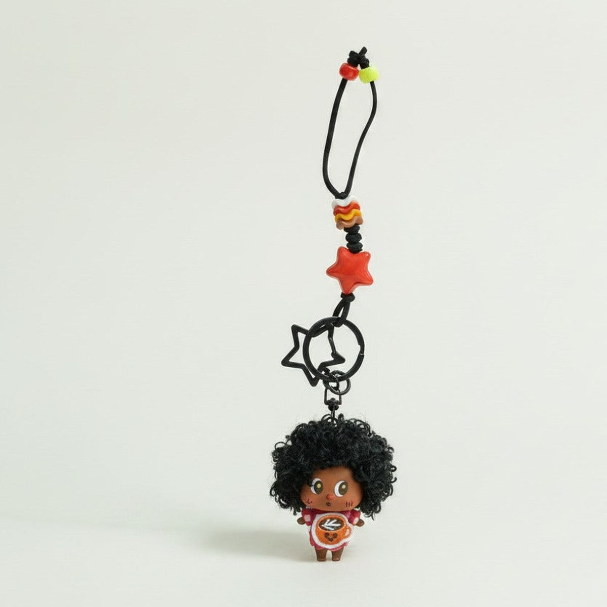 Cute Curly Hair Doll Keychain – novelty & toys (view 1)