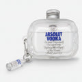 Vodka Bottle Earbud Case - Clear (for AirPods 4)