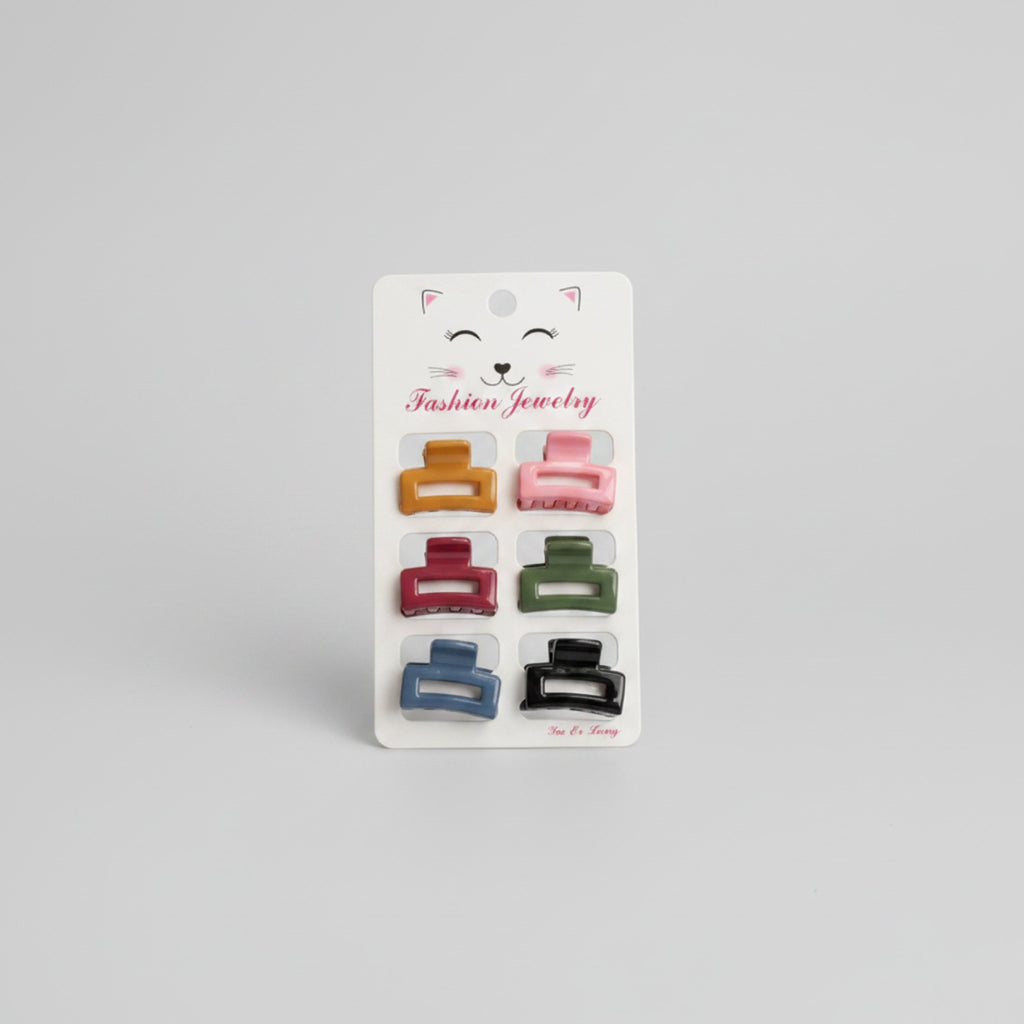 Mini Claw Hair Clips Set 6-Piece Classic Set