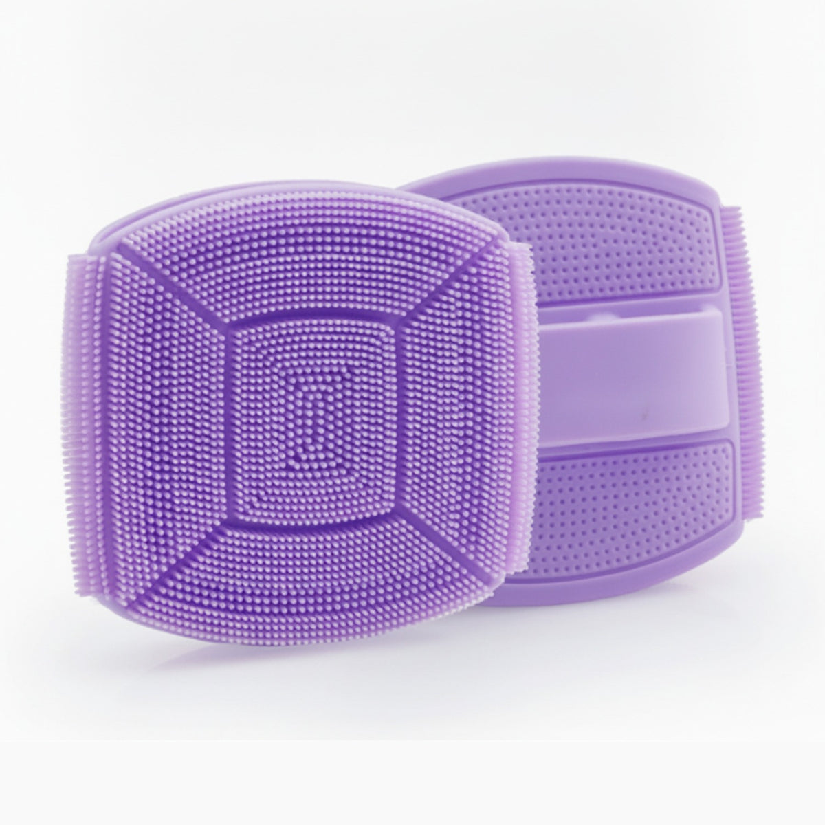 Purple Silicone Facial Cleansing Brush Pad – Korean beauty tool (view 1)