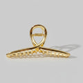 Gold Claw Hair Clip With Screw Detail – hair accessories (view 1)