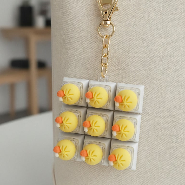 Stacked Dumpling Keychain - Yellow