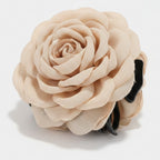 Rose Bloom Hair Claw - Beige