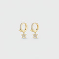 Spike Huggie Hoop Earring - Gold