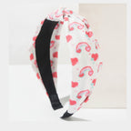 Cloud Padded Headband - White Red – hair accessories (view 1)