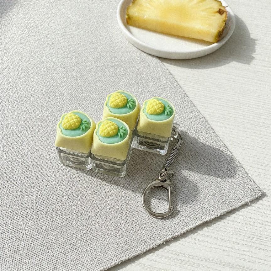 Pineapple Keycap Keychain Set - Type 1
