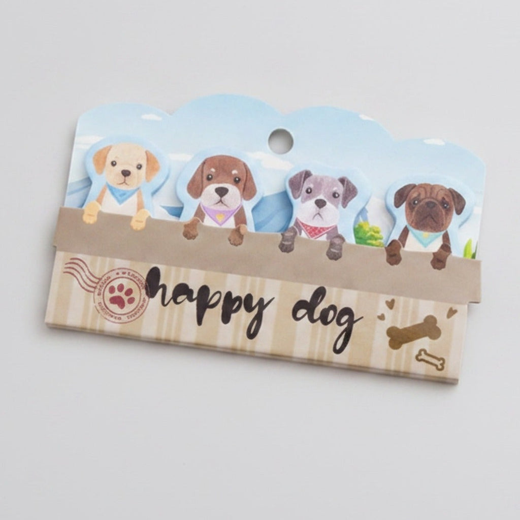 Happy Dog Wooden Keychain Charm Tag – stationery (view 1)