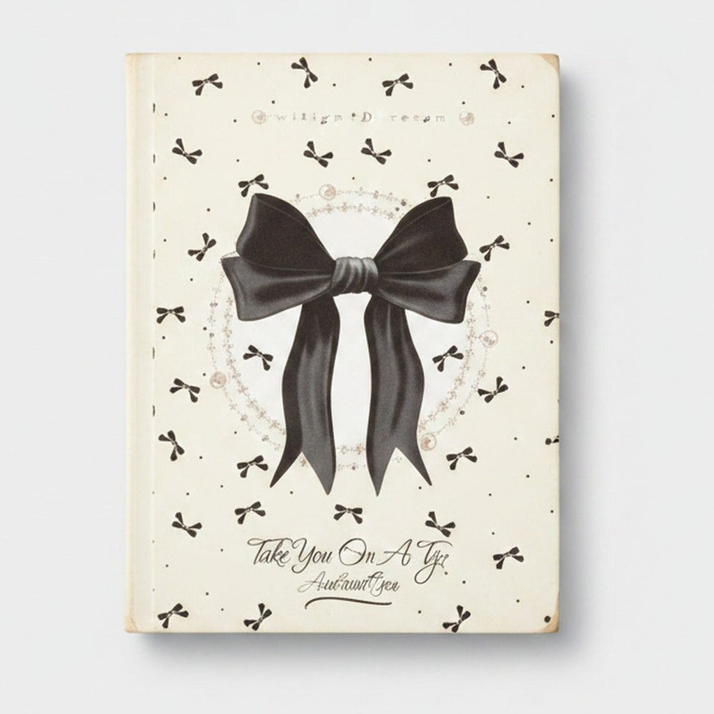 Black Bow Rhinestone Notepad With Sparkle Details – stationery (view 1)