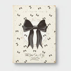 Black Bow Rhinestone Notepad With Sparkle Details – stationery (view 1)