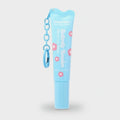 Butterfly Floral Lip Balm Keychain Blue – Korean beauty tool (view 1)
